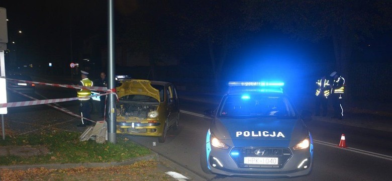 Szalony pościg za matizem. Dopiero latarnia obezwładniła złodzieja