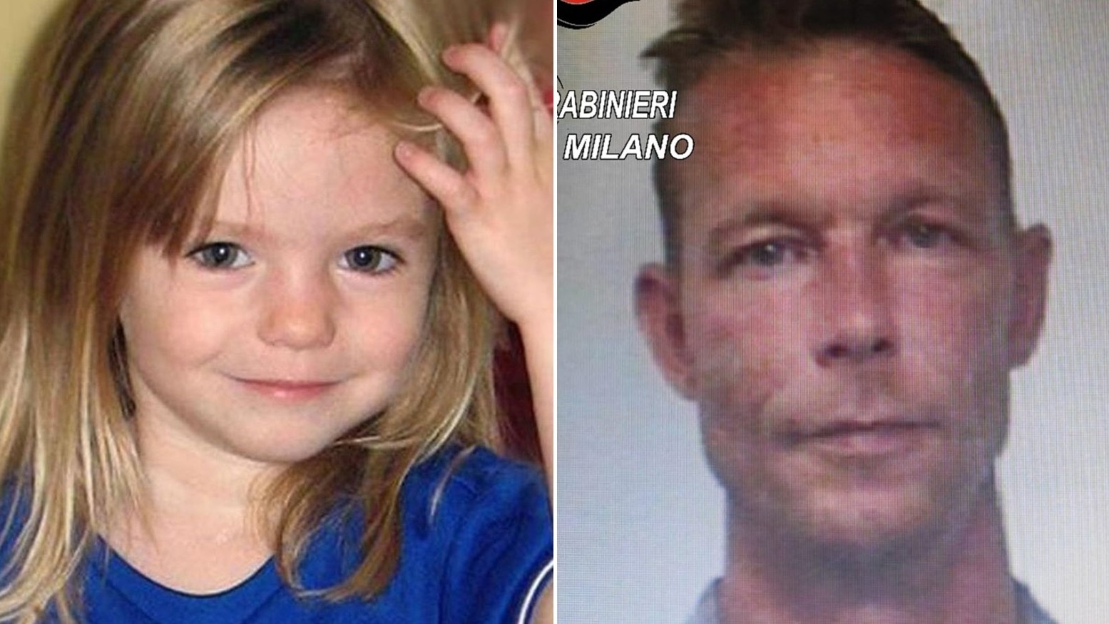 Madeleine McCann a Christian Brueckner.