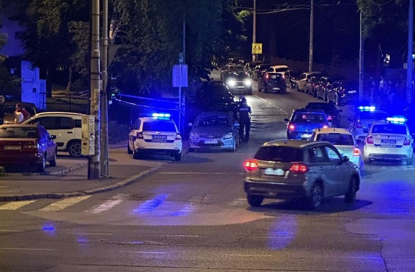 Mesto gde je izbpden muškarac na Zvezdari