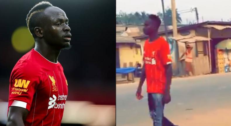 VIDEO: Sadio Mane look-alike seen on the streets of Ghana