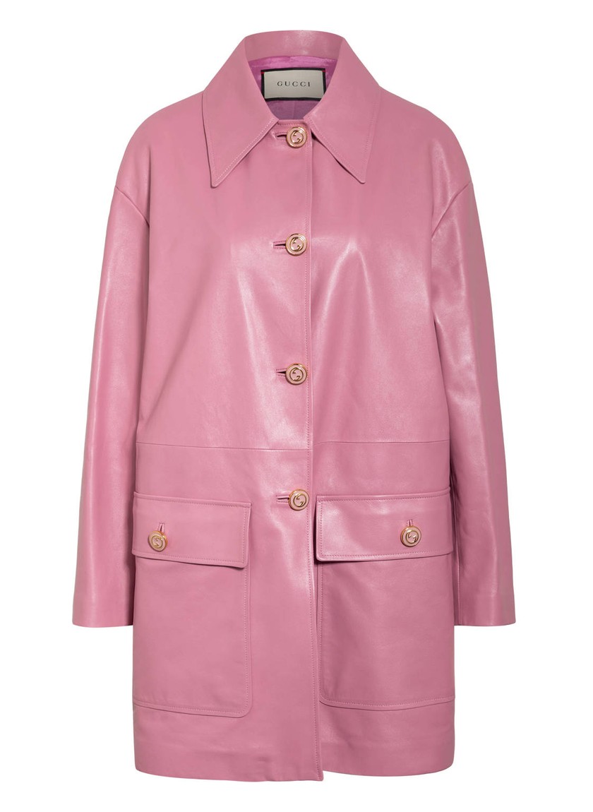 Haut en couleur: Manteau original rose de Gucci pour CHF 4370.–, chez Breuninger.