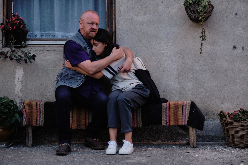 Jasmin Geljo i Andrijana Đorđević na snimanju filma Mačji krik