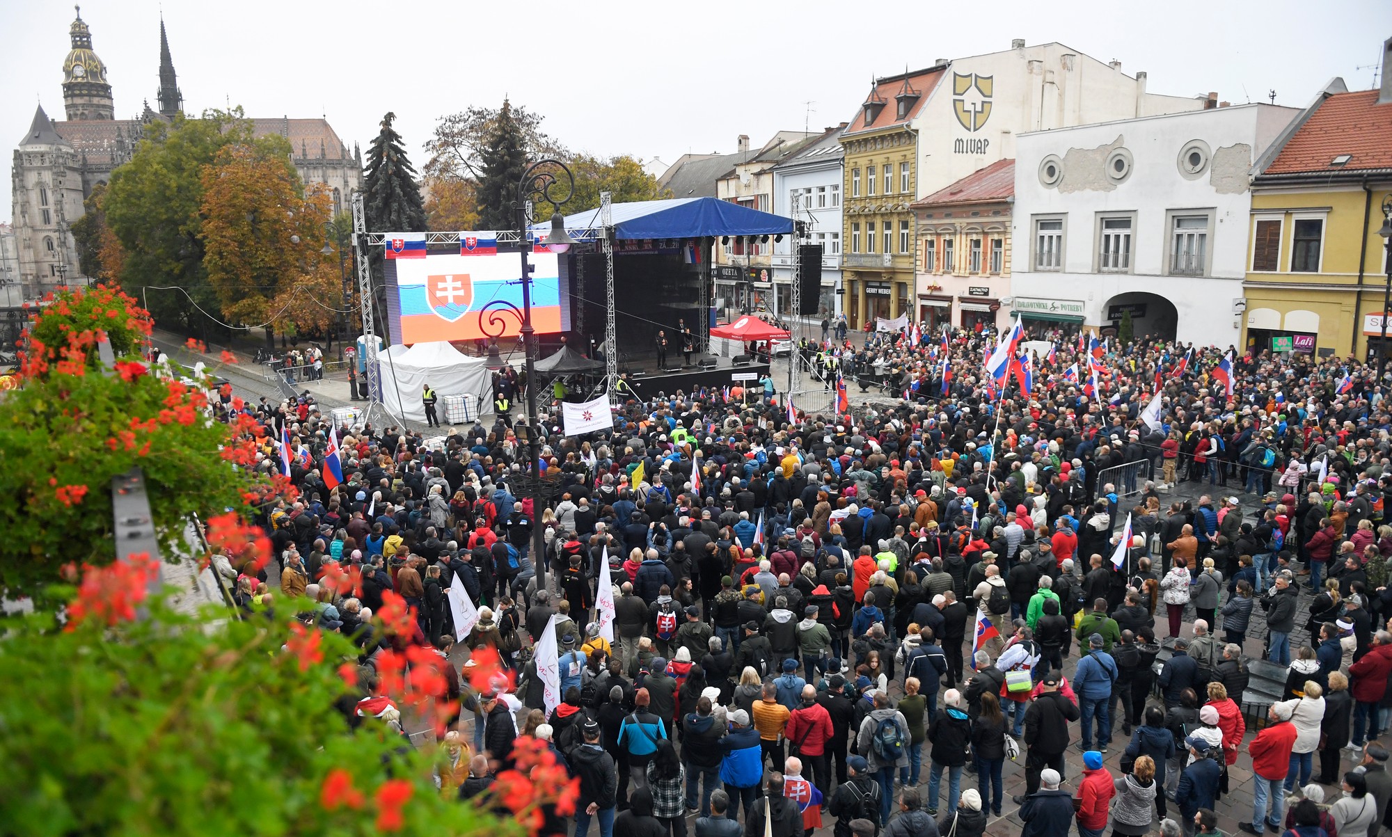 Protestu v Košiciach sa zúčastnili stovky ľudí.
