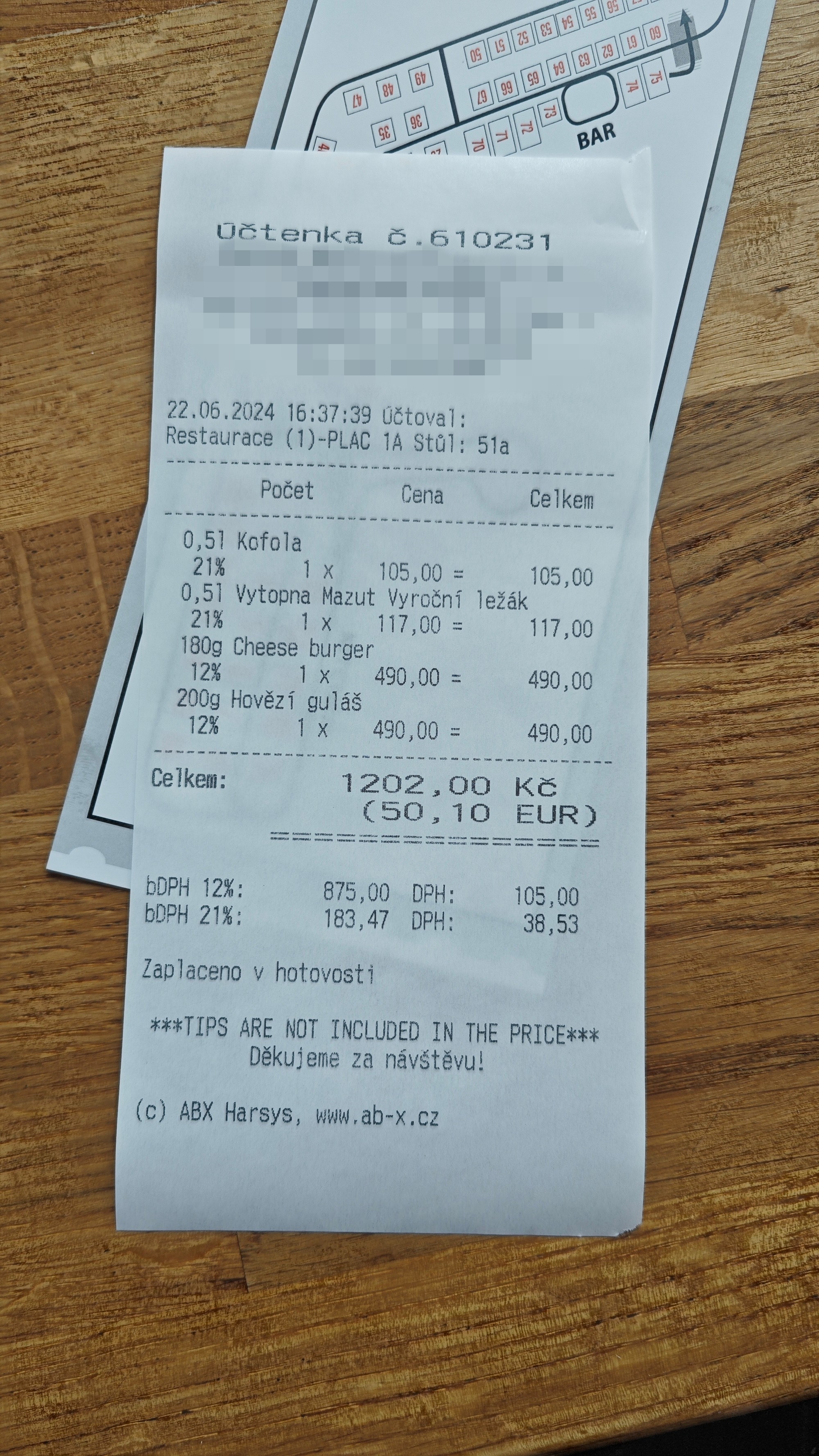 Čitateľka Jana zaplatila v unikátnej reštaurácii za obed 50 eur.