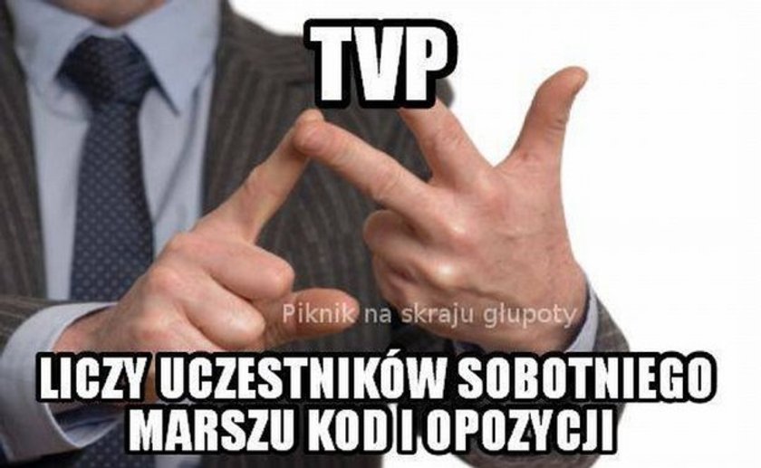 Ilu było uczestników marszu KOD? Internauci dali radę