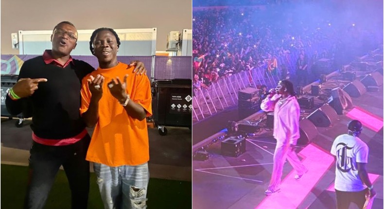 Marcel Desailly praises Stonebwoy for promoting Ghana at the FIFA Fan Festival