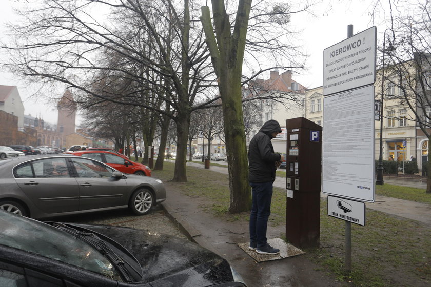 Koniec parkingu na Lawendowej