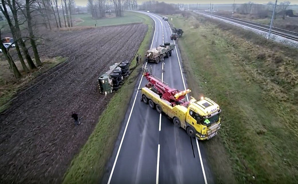 Amerykańscy żołnierze ugrzęźli w Lubiniu. Potem było już tylko gorzej, ale uratowali ich Polacy [WIDEO z drona]