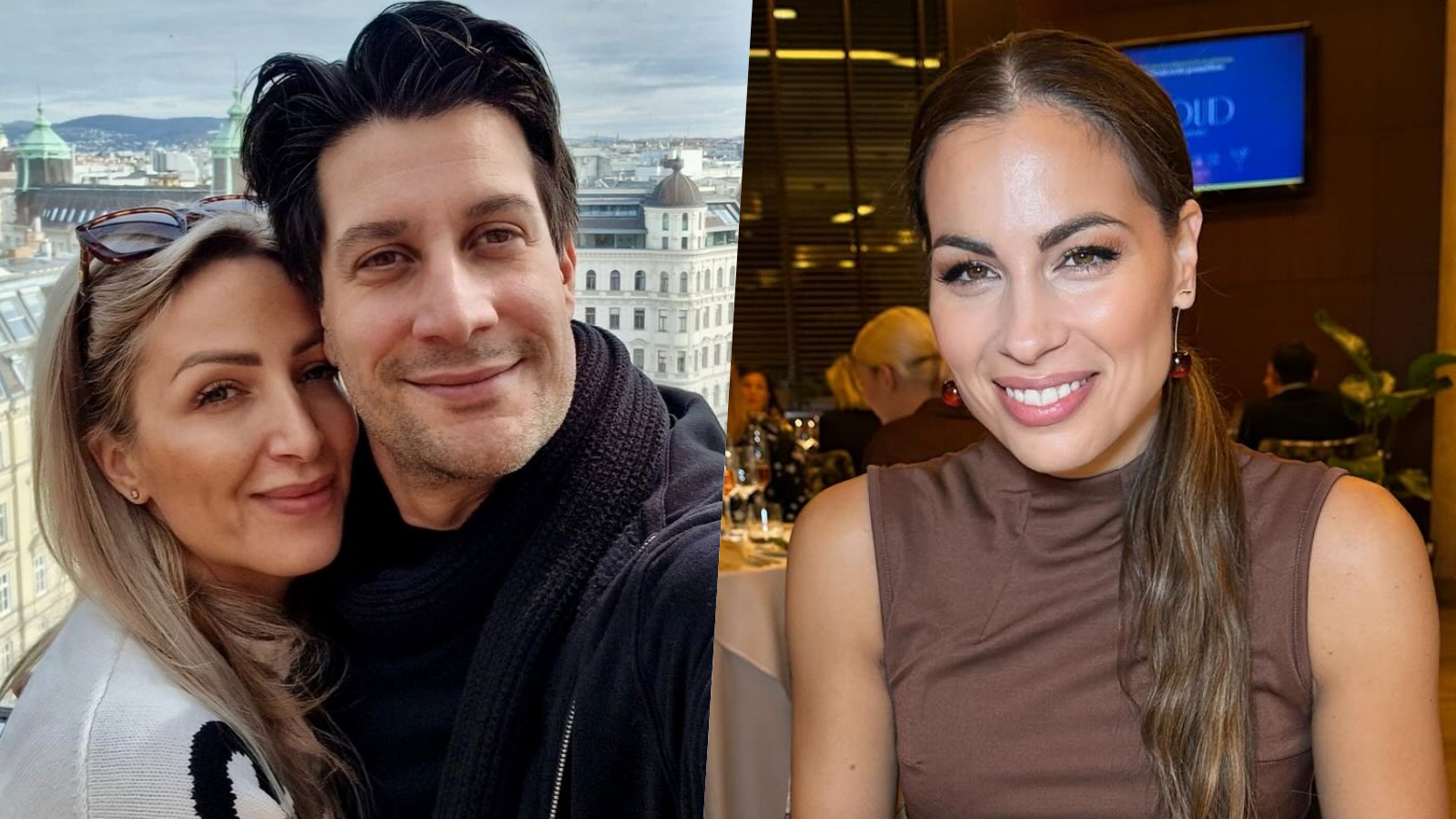 Tomáš Palonder s manželkou Petrou a herečka Kristína Greppelová. 