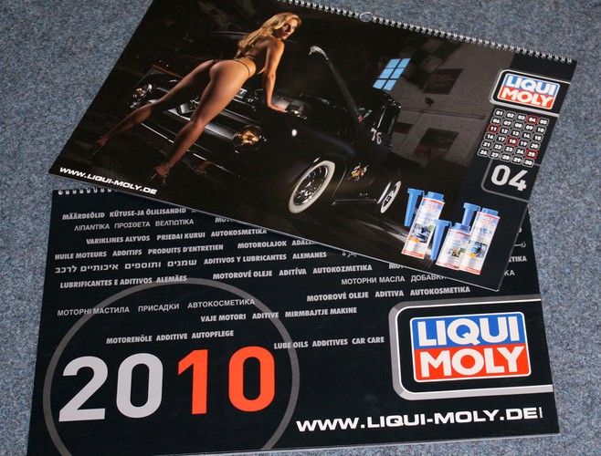 Kalendarz firmy Liqui Moly na 2010 rok