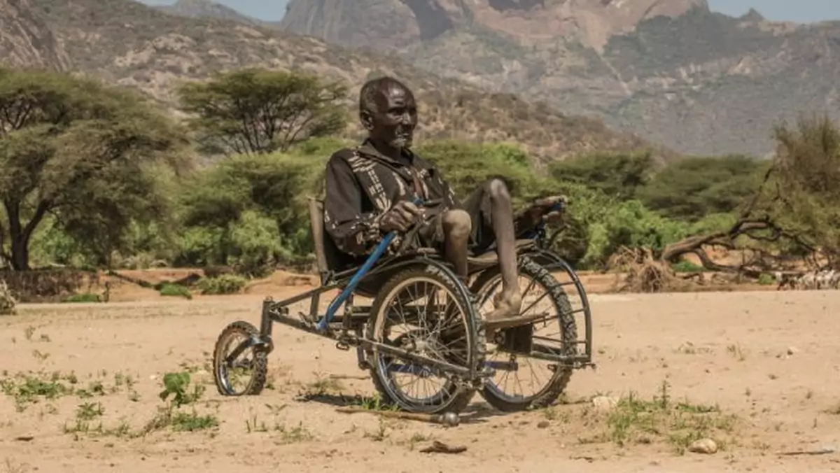 SafariSeat - tani terenowy wózek inwalidzki dla krajów rozwijających się