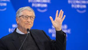 Bill Gates at the World Economic Forum in Davos.Fabrice Coffrini/Getty Images