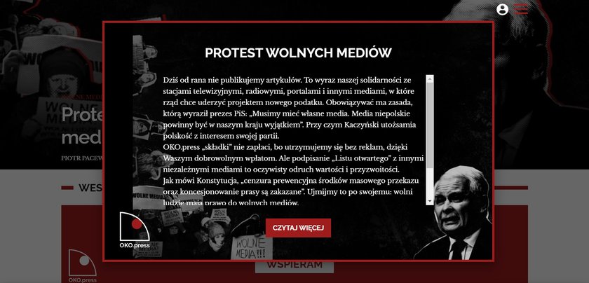 Te media przyłączyły się do akcji "Media bez wyboru"