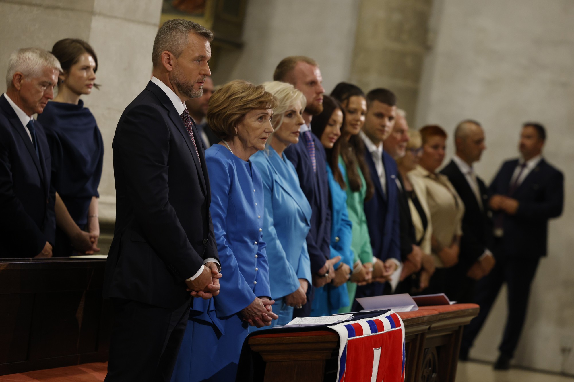Prezident Peter Pellegrini s mamou a sestrou.