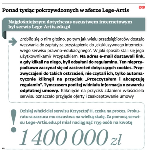 Ponad tysiąc pokrzywdzonych w aferze Lege-Artis