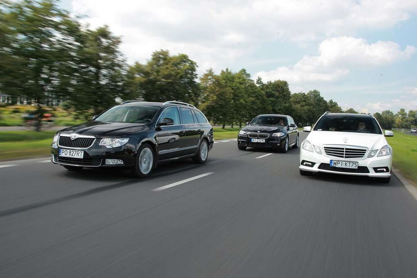 Skoda Superb kontra BMW serii 5 i Mercedes klasy E