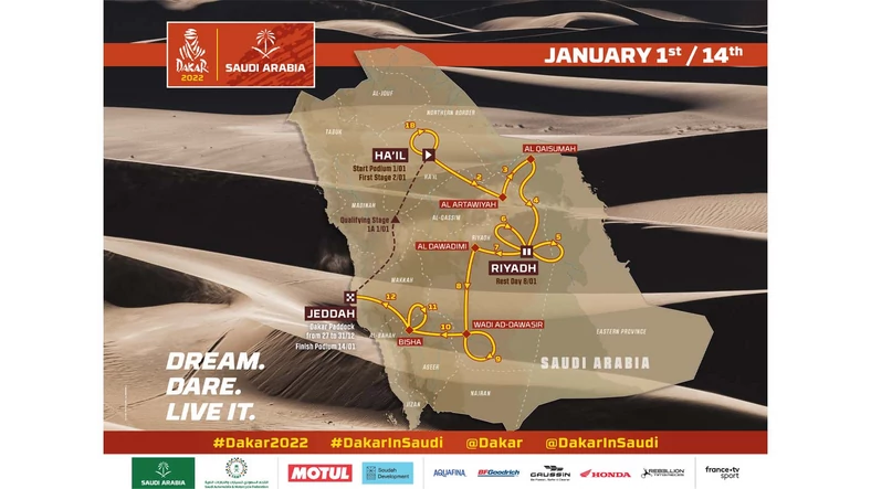 Trasa Rajdu Dakar 2022