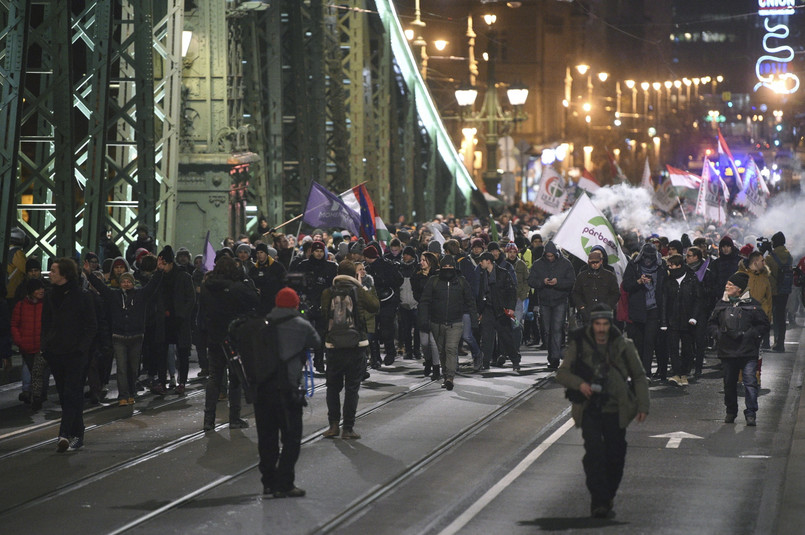 Budapeszt demonstracja antyrządowa