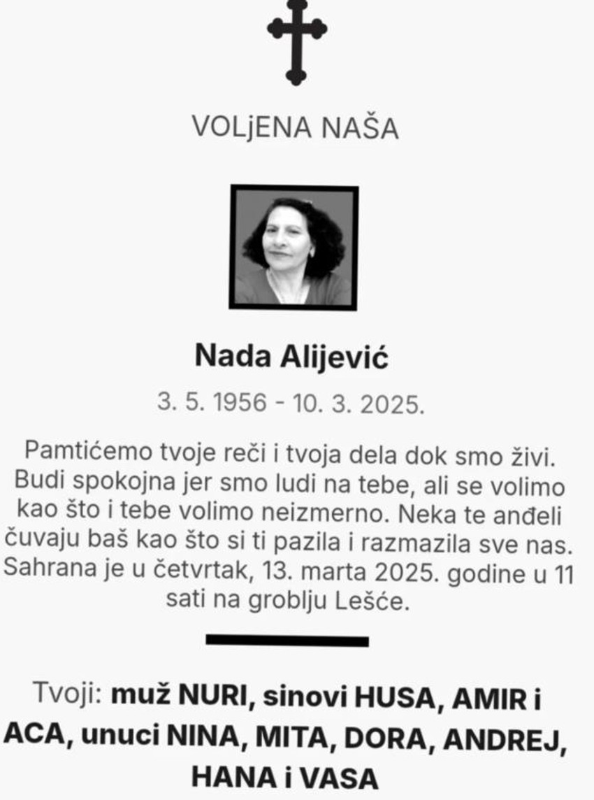 Objava Huse Alijevića