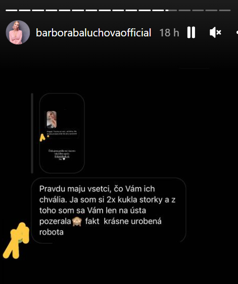 Barbora Balúchová si dala zväčšiť pery. 