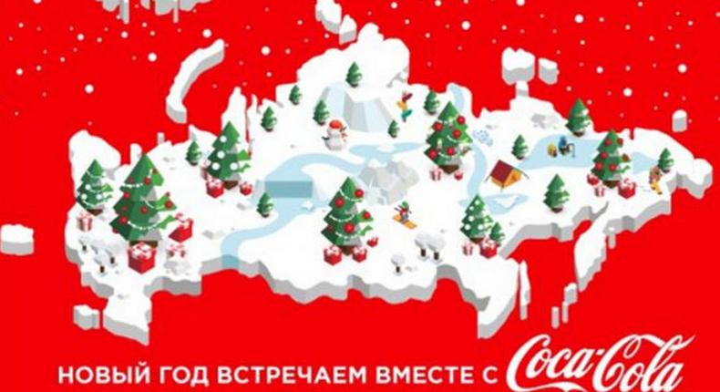 Coca-Cola blames ad agency for map showing Crimea as part of Russia