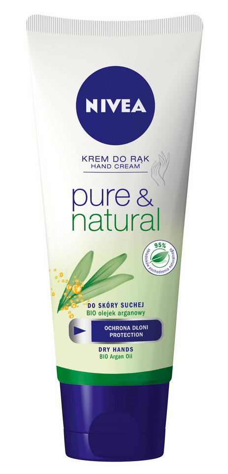 Nivea, pure&amp;natural krem do rąk