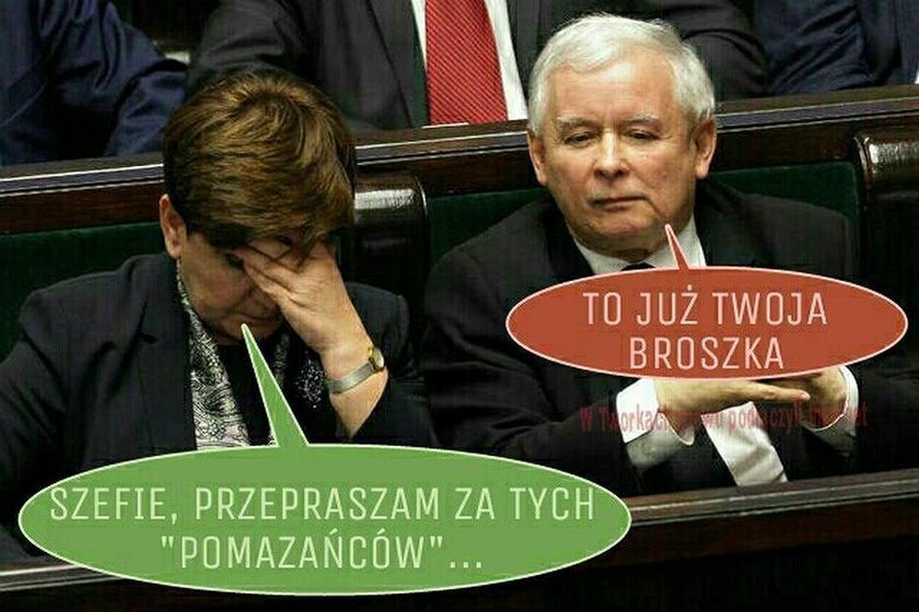 Internet kpi z „pomazańców Kaczyńskiego". MEMY