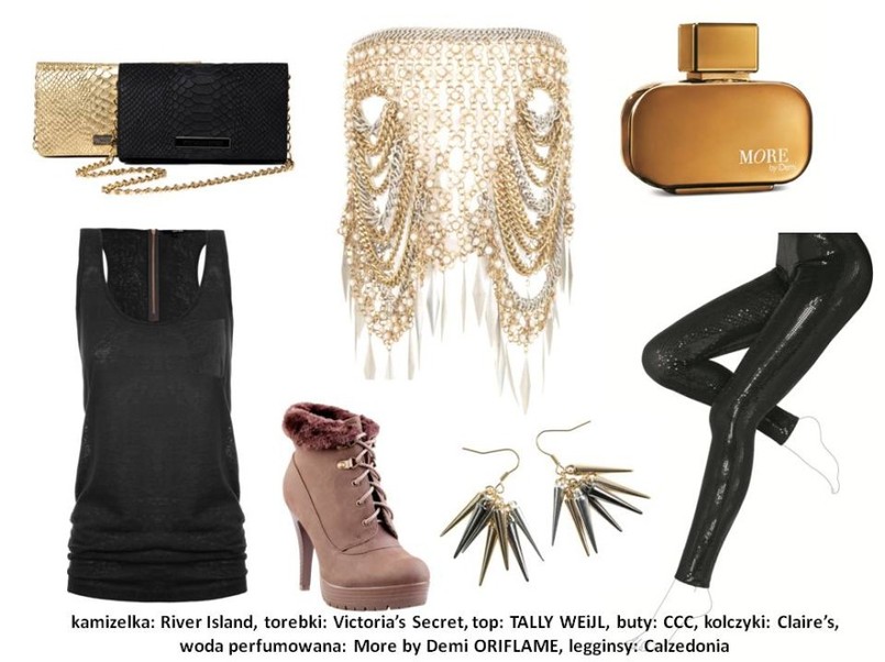 Ubrania z połyskiem