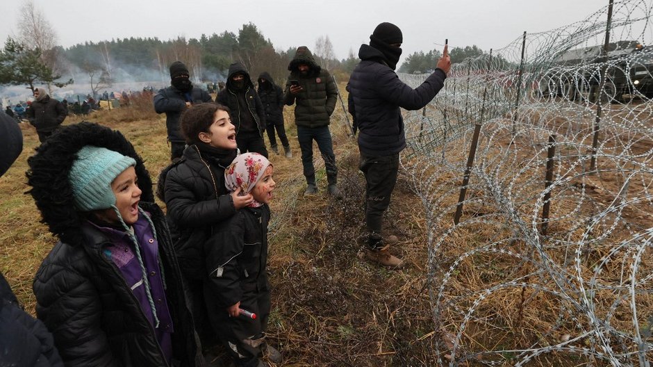 Migranci na białorusko-polskiej granicy