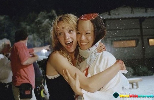 Najzabawniejsze zdjęcia zza kulis: 'Kill Bill'