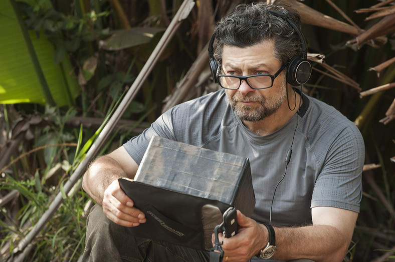 Andy Serkis na planie "Mowgli: Legenda dżungli"