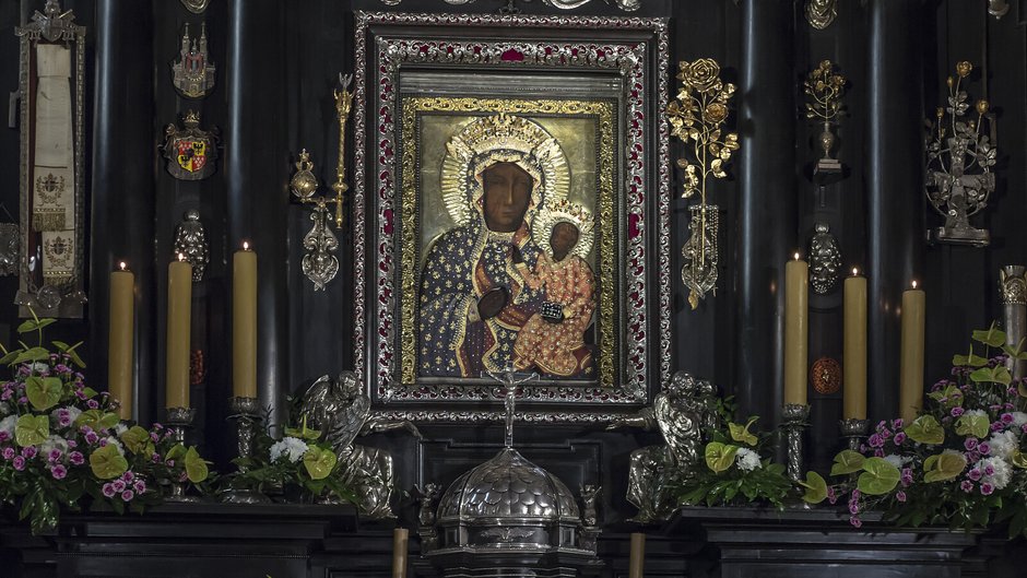 Czestochowa, Poland, March 19, 2020: Jasna Gora Monastery: chape