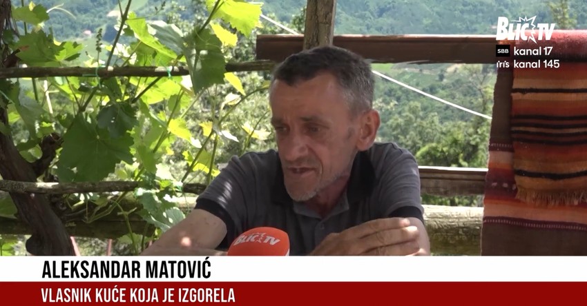 Požar odneo kuću Matovića