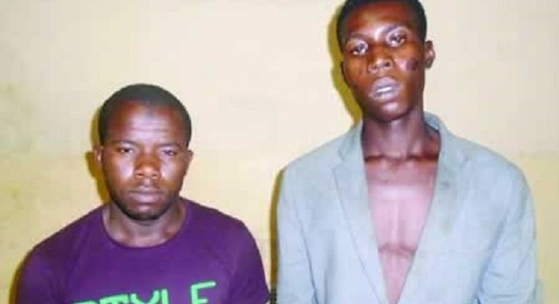 The suspects, Samuel Meme and his partner