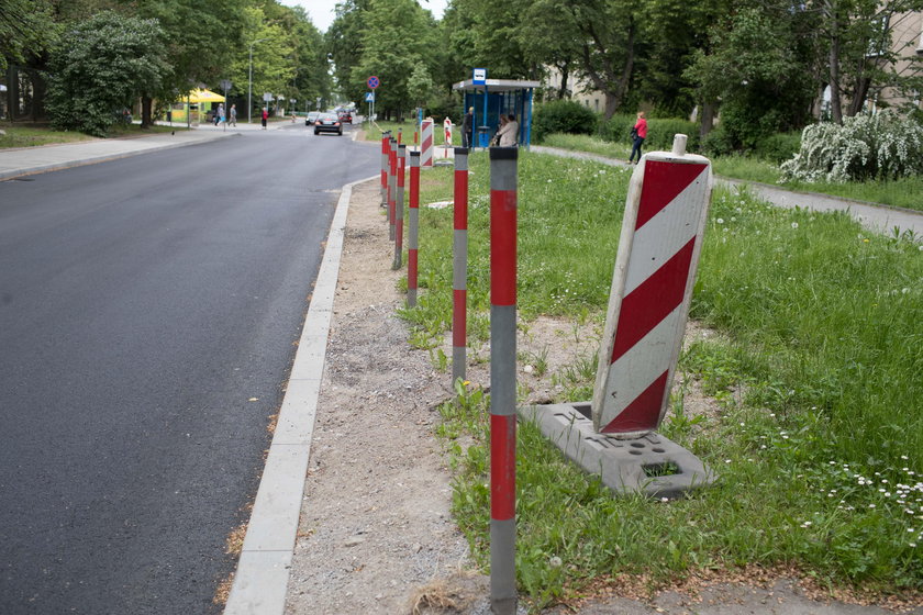 Kraków remontuje chodnik pod szpitalem Żeromskiego