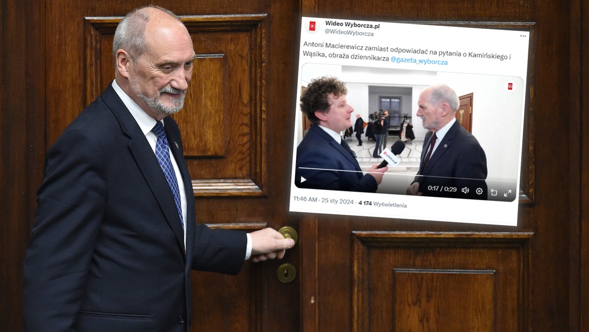 Antoni Macierewicz dostał pytanie o Kamińskiego i Wąsika. "Pan kłamie"