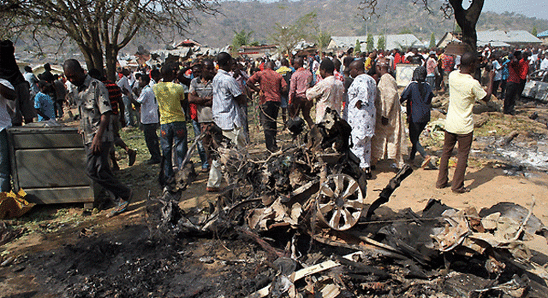 Houses burnt in Kaduna state (Illustration).