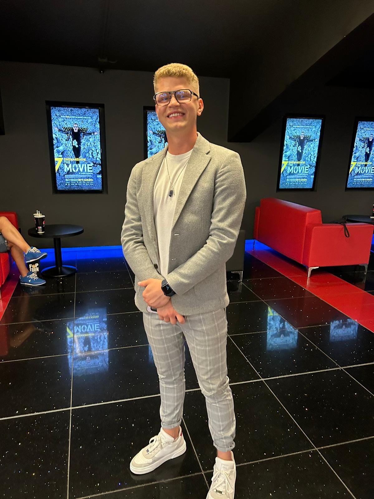 Oliver Oswald na premiére filmu ONEMANSHOW.