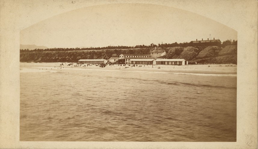 Plaża i łaźnie w Santa Monica, 1877 rok