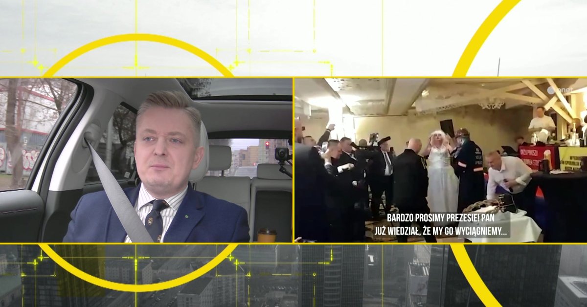 Ślub" pupila Kaczyńskiego z przebranym górnikiem. "PiS jak handlarz organami" - Wiadomości
