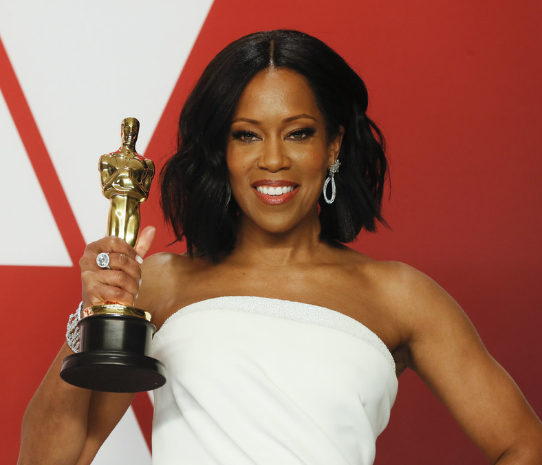 Regina King z Oscarem