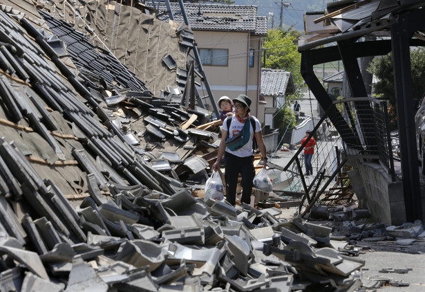 Japonia: Silne trzęsienie ziemi na wyspie Kiusiu. 9 zabitych, setki rannych