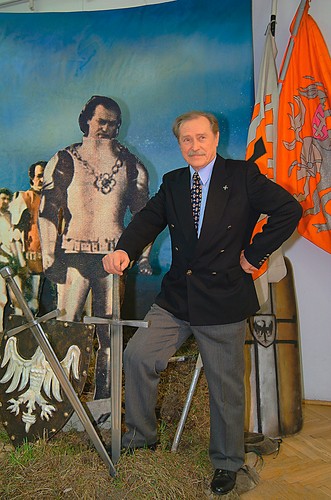 Emil Karewicz na wystawie swoich prac – marzec 2003