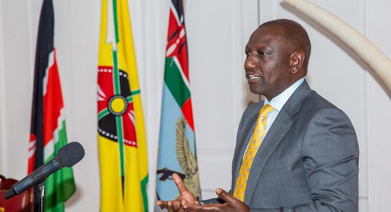 President William Ruto addressing financial sector players at State House, Nairobi on October 24, 2022