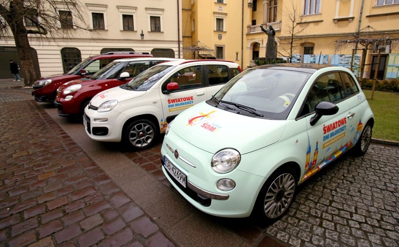 Fiat przekazał samochody do obsługi Światowych Dni Młodzieży w Krakowie