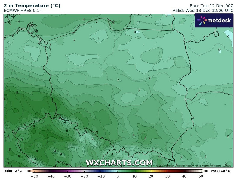 Temperatura w ciągu dnia w całej Polsce będzie dodatnia