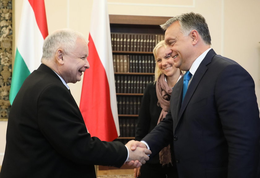 Kaczyński o Bogu na spotkaniu z Orbanem