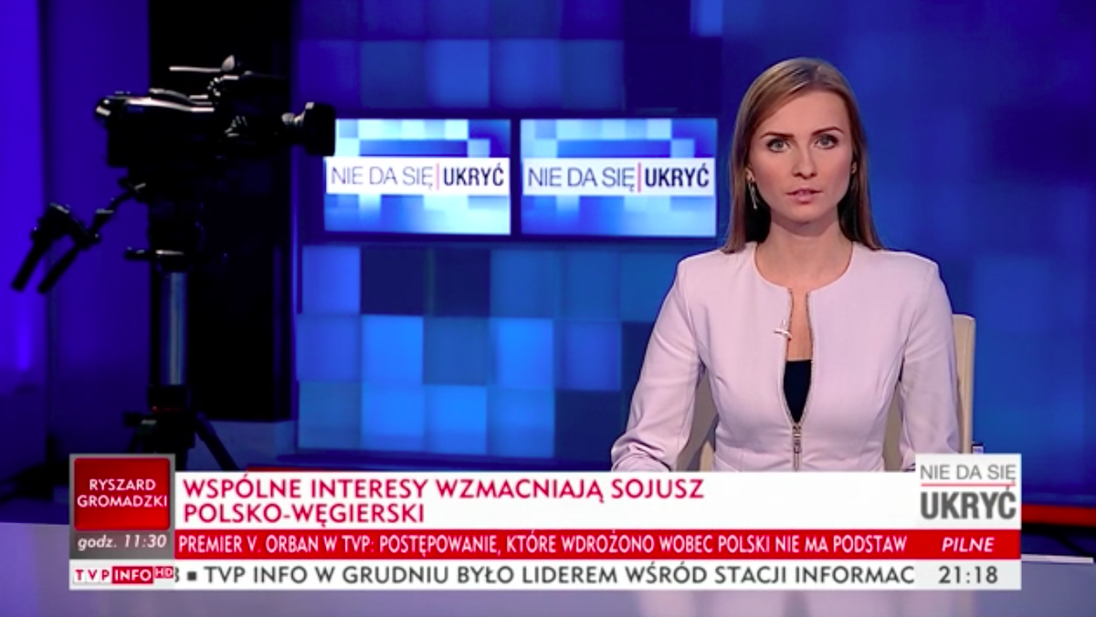 Ewa Bugała TVP Info Nie da się ukryć media telewizja dziennikarstwo TVP