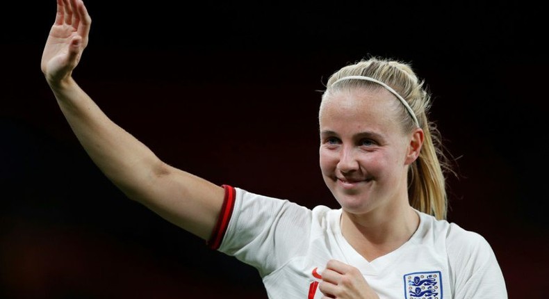 Super sub: Beth Mead scored a hat-trick as England's women beat Northern Ireland 4-0 Creator: Adrian DENNIS