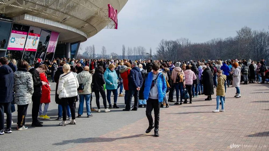 Rejestracja uchodźców pod Tauron Areną